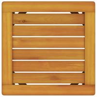 Ligstoel 1-persoon Bruin 53 x 202 x 89cm Massief acaciahout - thumbnail