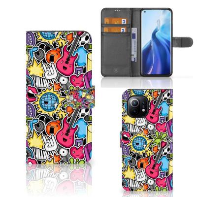 Xiaomi Mi 11 | Wallet Case | met Pasjes | Punk Rock