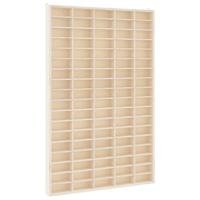 Houten verzamelvitrine met 90 vakken 50,5x4,5x79 cm - thumbnail