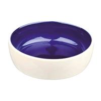 Trixie voerbak kat keramiek creme / blauw - thumbnail