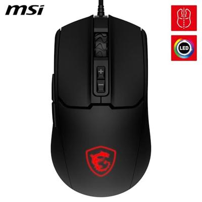 MSI FORGE GM100 muis Gamen Ambidextrous USB Type-A Optisch 6400 DPI MSI FORGE GM100 muis Gamen Ambidextrous USB Type-A Optisch 6400 DPI