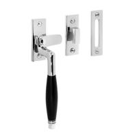 De Oude Deurklink Raamsluiting Deco, verstevigd, glanzend nikkel, links - thumbnail