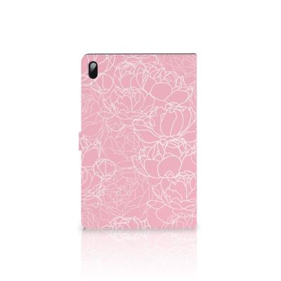 Samsung Galaxy Tab S7 FE | S7+ | S8+ Tablet Cover White Flowers