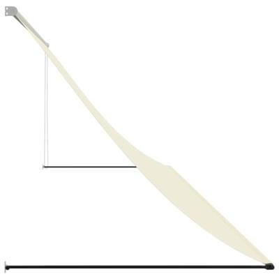 VidaXL Luifel uittrekbaar 400x150 cm stof en staal crèmekleurig
