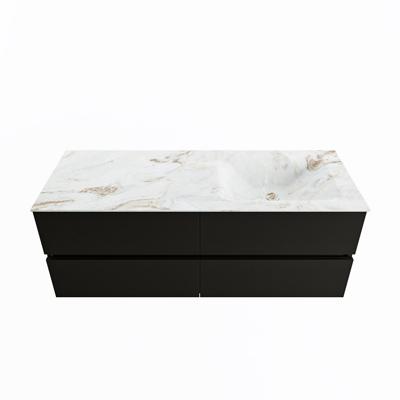 MONDIAZ VICA-DLUX 130cm badmeubel onderkast Urban 4 lades. Inbouw wastafel CLOUD rechts 1 kraangat, kleur Frappe. MONDIAZ VICA-DLUX 130cm badmeubel onderkast Urban 4 lades. Inbouw wastafel CLOUD rechts 1 kraangat, kleur Frappe.