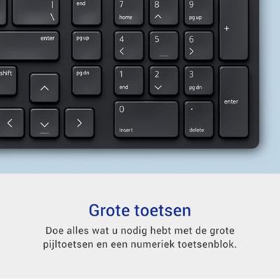 DELL KM555 toetsenbord Inclusief muis Universeel RF-draadloos + Bluetooth QWERTY US International Zw DELL KM555 toetsenbord Inclusief muis Universeel RF-draadloos + Bluetooth QWERTY US International Zw