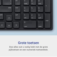 DELL KM555 toetsenbord Inclusief muis Universeel RF-draadloos + Bluetooth QWERTY US International Zw - thumbnail