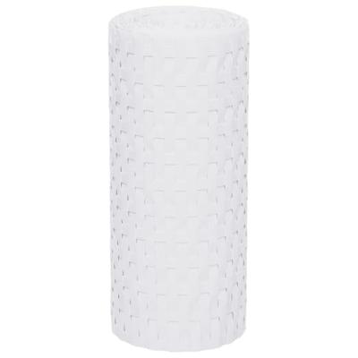 VidaXL Balkonschermen 10 st 255x19 cm poly rattan wit