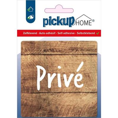 Route Acryl Privé hout Sticker Pickup - Pickup