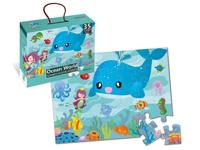LG-Imports vloerpuzzel Ocean World 44 x 60 cm 35-delig multicolor - thumbnail