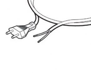Aansluitsnoer EURO 2 M 2 x 0.75 mm wit