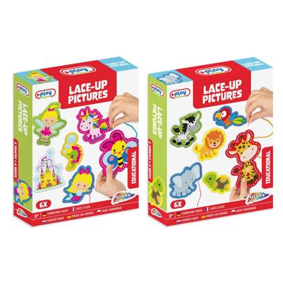 Grafix rijgset dieren, 6st.