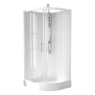 Complete Douchecabine VM Khone VI Met Schuifdeuren 90x90x222 cm Mat Wit Van Marcke