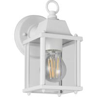 Stijlvolle Buiten Wandlamp LED - E27 Fitting - IP23 - Mat Wit Aluminium - thumbnail