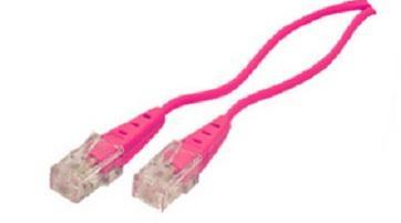 Shiverpeaks ISDN Aansluitkabel [1x RJ45-stekker - 1x RJ45-stekker] 1 m Magenta