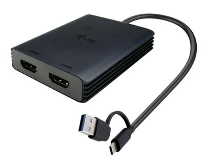 i-tec USB Adapter [1x USB-C, USB-A - 2x HDMI] I-TEC USB-A/USB-C Dual 4K HDMI VideoAda. 0.27 m