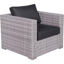 Tennessee lounge fauteuil cloudy Grijs L93 x B96 x H71 cm Garden Impressions - Garden impressions