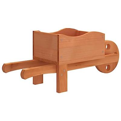VidaXL Plantenbakken kruiwagen 2 st 47x15x19 cm massief vurenhout