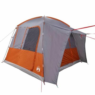 VidaXL Autotent 4-persoons waterdicht grijs en oranje