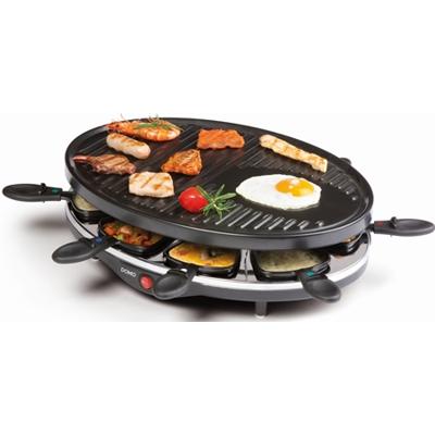 DOMO DO9038G Gourmetstel Grillfunctie, Anti-aanbaklaag, Controlelampje, 8 pannen Zwart