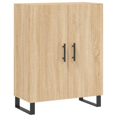 Dressoir 69,5x34x90 cm bewerkt hout sonoma eikenkleurig