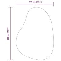 Tapijt HUARTE Antraciet 140 x 200 cm Polyester - thumbnail