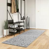 VidaXL Vloerkleed pamplona shaggy hoogpolig modern 80x250 cm grijs - thumbnail