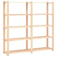 Opbergrek 5-laags 170x38x170 cm massief grenenhout 500 kg - thumbnail