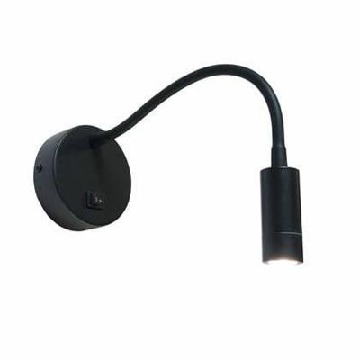 Artdelight Zwarte wandlampFlexi-C flexibel verstelbaar - WL FLEXI-C LED ZW