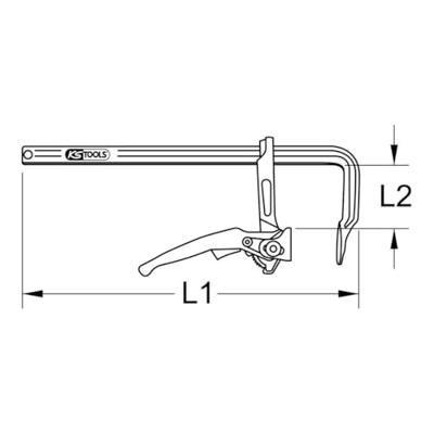 KS Tools 1450422 Spanbreedte (max.):1000 mm