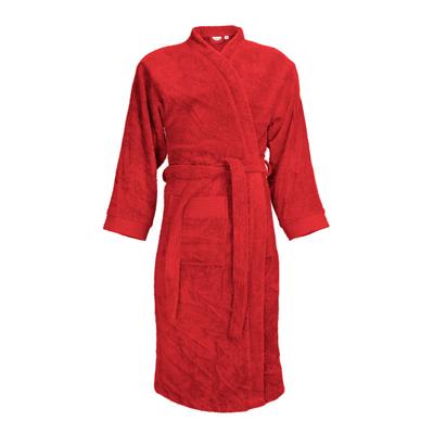 The One Badjas zonder capuchon 340 gram Rood-XXL/XXXL The One Badjas zonder capuchon 340 gram Rood-XXL/XXXL