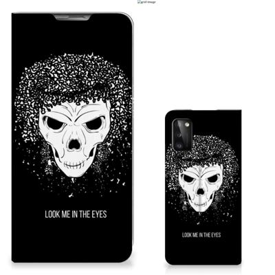 Mobiel BookCase Samsung Galaxy A41 Skull Hair Mobiel BookCase Samsung Galaxy A41 Skull Hair