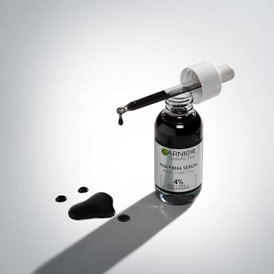 Garnier PureActive AHA + BHA Charcoal Anti-Onzuiverheden Serum Garnier PureActive AHA + BHA Charcoal Anti-Onzuiverheden Serum