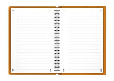 Oxford INTERNATIONAL meetingbook connect, stevige kartonnen kaft oranje, 160 bladzijden,ft B5, gelijnd