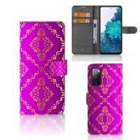 Wallet Case Samsung Galaxy S20 FE Barok Roze | Portemonnee hoesje - thumbnail