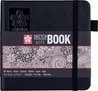 Schetsboek sakura 80 witte vellen 120x120mm zwart - thumbnail