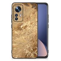 Xiaomi 12 | 12X Marmeren Print Telefoonhoesje Marmer Creme - thumbnail