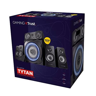 Trust GXT 658 Tytan 5.1 PC-luidsprekers Kabelgebonden 90 W Zwart