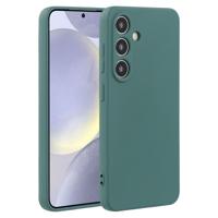 Lunso Samsung Galaxy S25 Plus hoesje - Flexibel siliconen Backcover - Legergroen - thumbnail