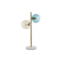 Bureaulamp DKD Home Decor Multicolour Gouden Kristal Melamine 40 W 220 V 32 x 32 x 58 cm - thumbnail