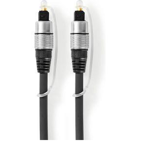 Optische Audiokabel | TosLink Male - TosLink Male | 0,75 m | Antraciet