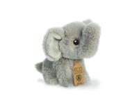 Eco Nation Pluchen knuffel - mini - olifant - 13 cm - thumbnail