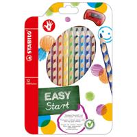 STABILO easycolors kleurpotloden rechtshandig - 12 st. + puntenslijper - thumbnail