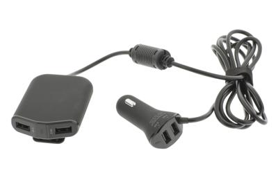 Sweex CH-018BL Autolader 4-uitgangen 9.6 A Usb Zwart