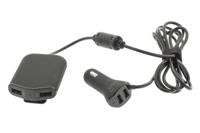 Autolader 4-Uitgangen 9.6 A USB Zwart - thumbnail