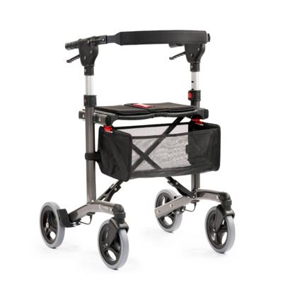 Lichtgewicht rollator Trollimaster RA60 (6,9 kg) | MultiMotion | Medium | Weggewerkte remkabels | Antraciet | 10050003