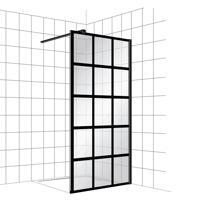 Inloopdouche BWS Free Time 120x200 cm Zwart Decor 3 Timeless Coating Mat Zwart Profiel Boss & Wessing - thumbnail