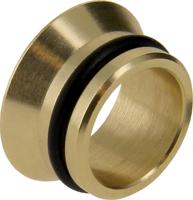 Bonfix knelkoppeling - Insert met O-ring vlakdichtend - 15mm - Messing - thumbnail