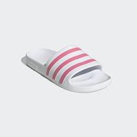 adidas Adilette Aqua Slippers Dames Wit Roze - thumbnail