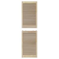 VidaXL Kastdeur 4 pcs naturel 170 x 2,1 x 49,5 cm massief grenenhout - thumbnail
